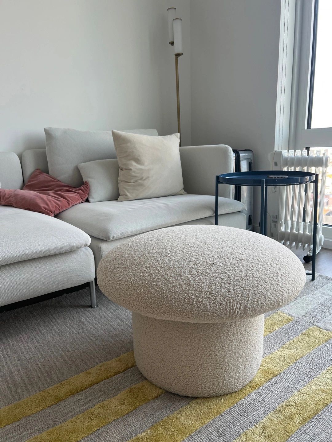 Cute Boucle Stool/Ottoman - Opalhouse designed with Jungalow