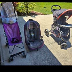 Strollers and car seat $35 each