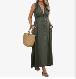 Maternity maxi dress