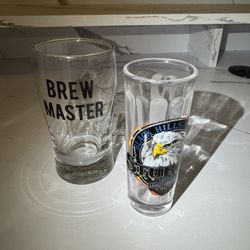 Brew Master Beer Glass & Harley-Davidson Black Hills Shot Glass Bundle