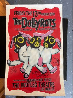 The Dollyrots  signed poster