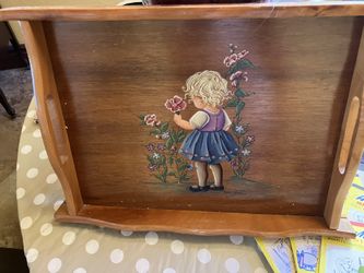 Decorative Wood serving tray