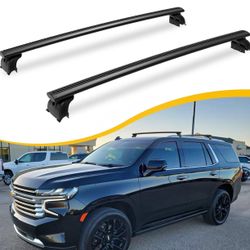 330LBS Cross Bars Roof Rack Fit for 2021-2025 Chevrolet Tahoe, GMC Yukon & Yukon XL, Chevrolet Suburban, Cadillac Escalade ESV Lockable Crossbars Carr