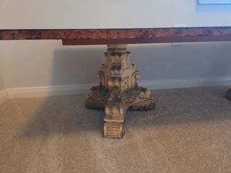 Ornate Pedestal Coffee Table