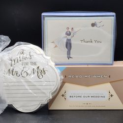 Bundle Wessing Stationary - Thank You Cards, Wish Cards, AND Blank Letter/Envelope Set