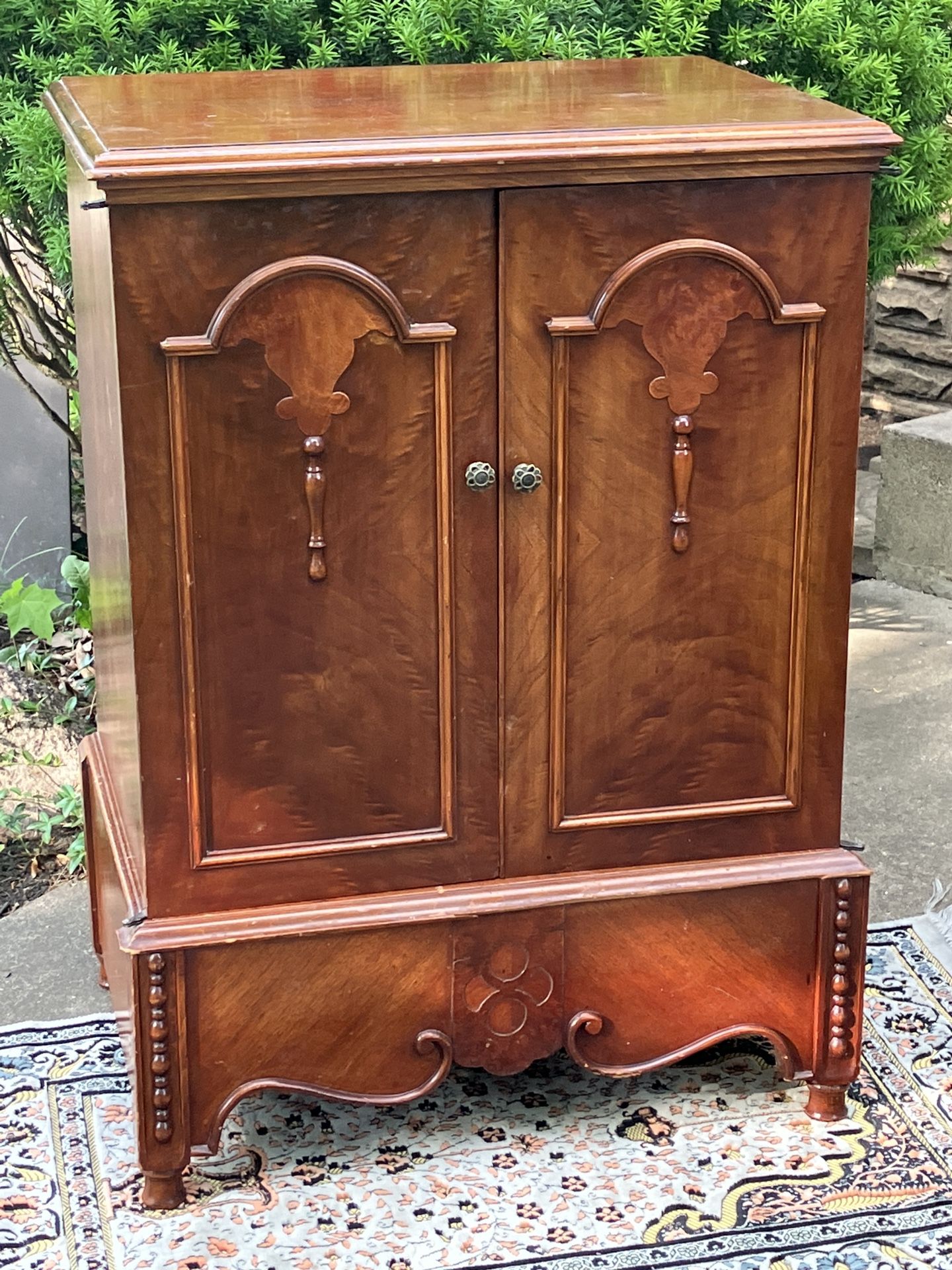 Victorian Wood Cabinet 