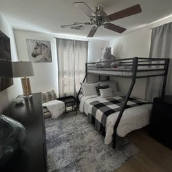 Twin Over Full Bunk Bed With Matresses