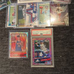 LARGE SPORTS CARD LOT W/AUTOS , OHTANI, COOPER FLAGG , Psa 10 Rc , Luka Refractor , Great Rookies , Jerseys , ETC
