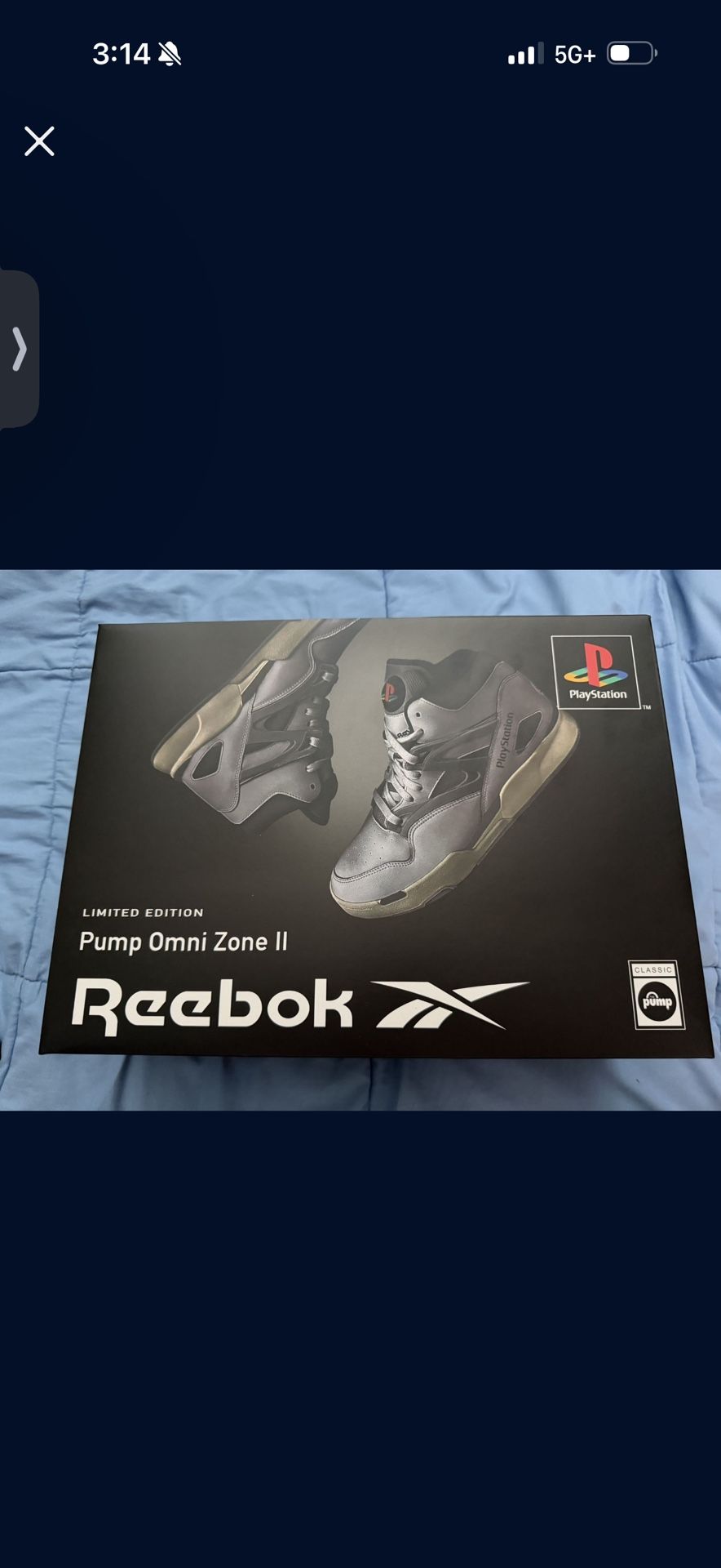 Reebok x PlayStation Pump Omni Zone 2 Size 10