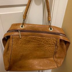 Made in Italy Plinio Visona Leather Satchel Tote