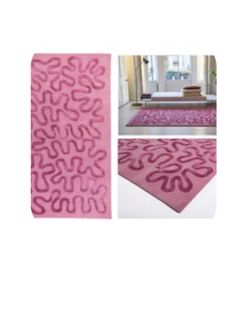 Handmade pink Tufted Rug