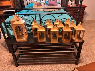 Gold lanterns 12 small and 2 large