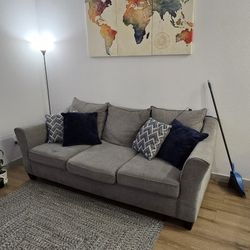 Gray Kirby Sleeper Sofa - Functional (3 Yrs Old) - Pet-Free - Price Negotiable