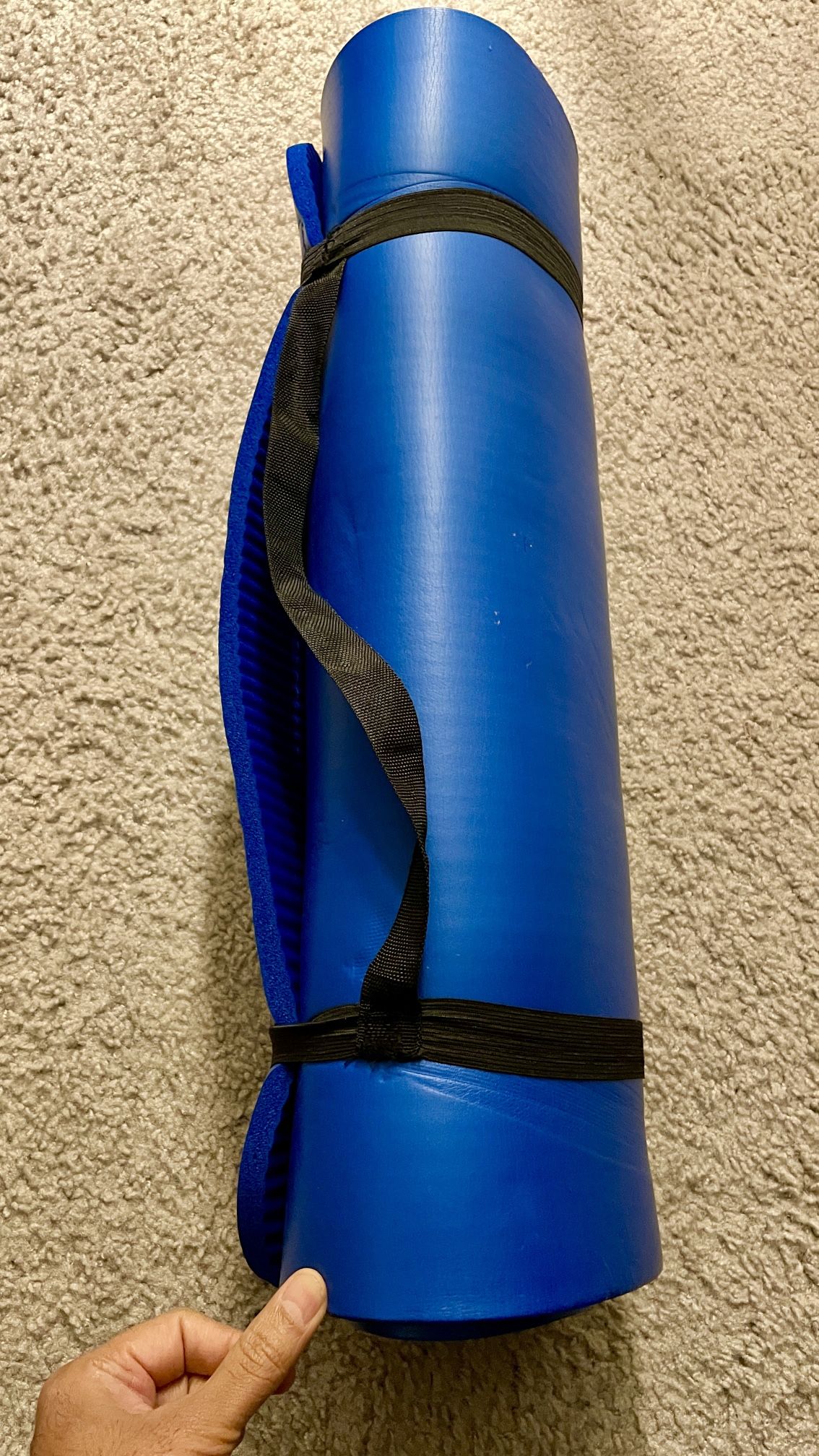 Extra thick yoga/exercise mat with strap for Sale in Seattle, WA OfferUp