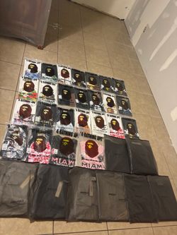 35$ lmk bape and essentials I can do better deals depends how much you buy