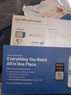 Airtalk SIM card but it's a government sim card