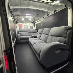 FREE SAME DAY DELIVERY 🚚 Grey Modern Electric Recliner Set 