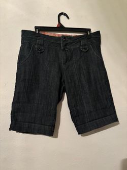 Dark Wash Denim Bermuda Shorts