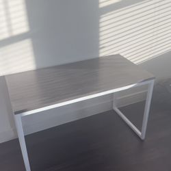 Modern Desk / Rustic Gray/White Commercial Grade Computer Desk-47" Sturdy Home Office Desk-Writing Desk
