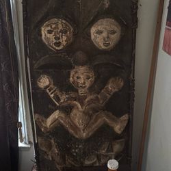 African Art Punu Door Wooden 