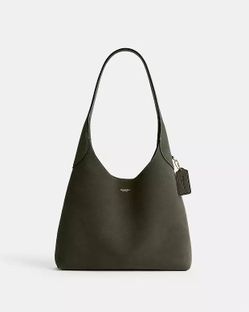 Coach Brooklyn 28 Shoulder Bag in Olive Suede