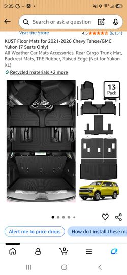 Tahoe/Yukon floor mats