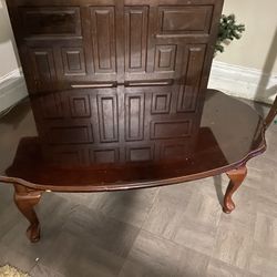 Coffee End Table Set Brown