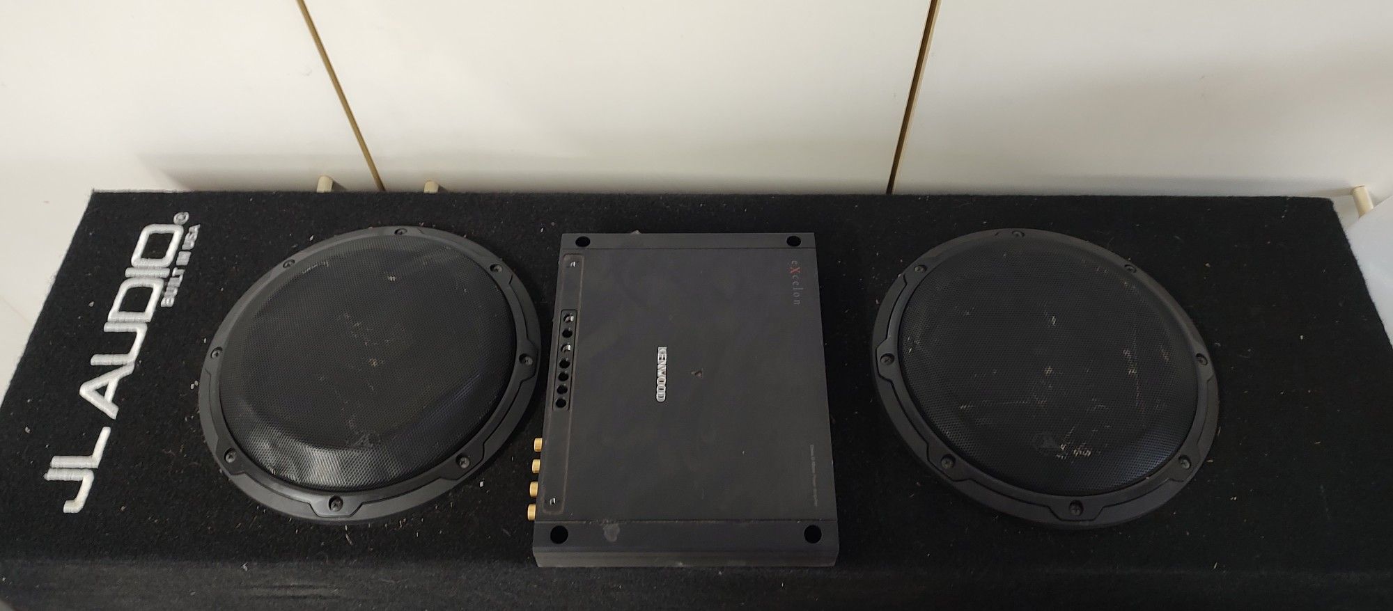 Subwoofer And Amplifier Kenwood Speaker 🔊🔊🔊