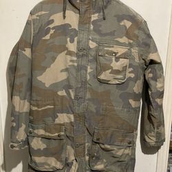Old Navy Camo Army Jacket Size  L VINTAGE Coat  
