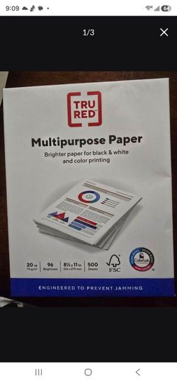 1500 Sheets Printing Paper 3 Packages Of 500 Count