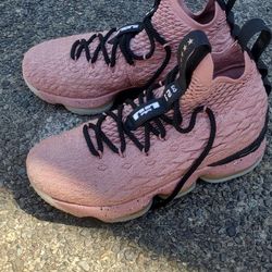 Lebron 15 pink best sale rust