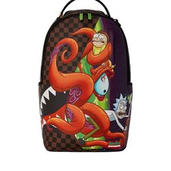 LIMITED EDITION SprayGround Rick and Morty Stuck In a Picke Faux Leather bag