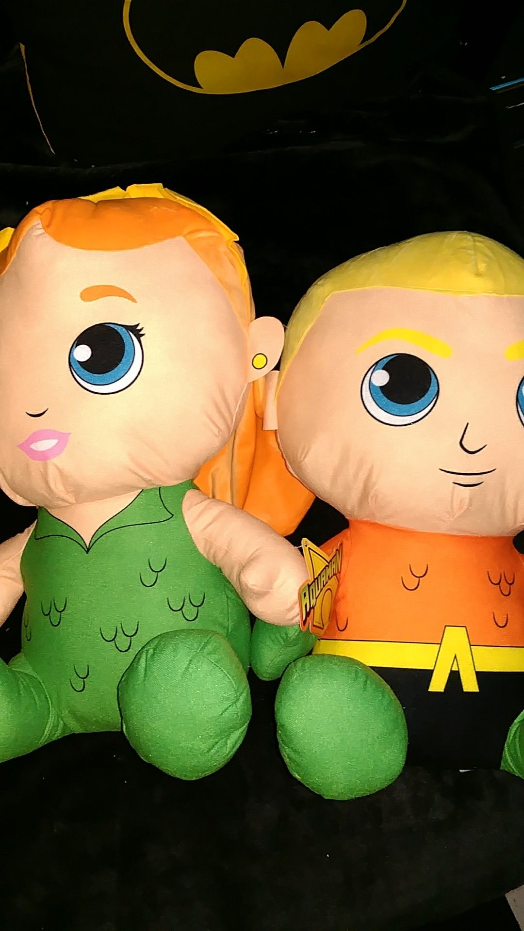 2 big Aquaman plushies