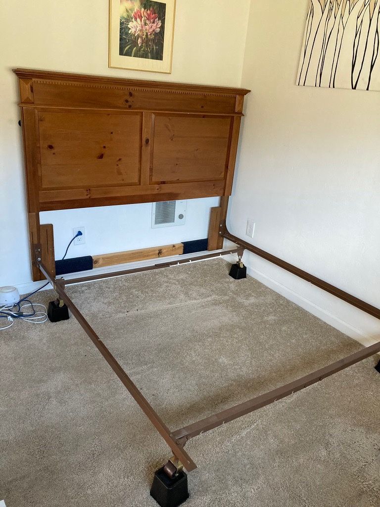 Full Or Queen Bed Frame & Headboard
