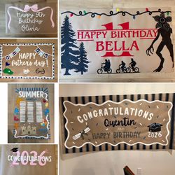 Back to school banners
