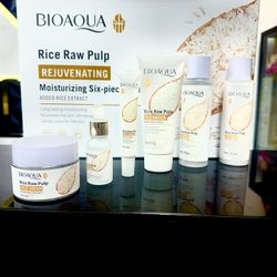 BIOAQUA Rice Raw Pulp Rejuvenating Skincare Set – 6 Pieces
