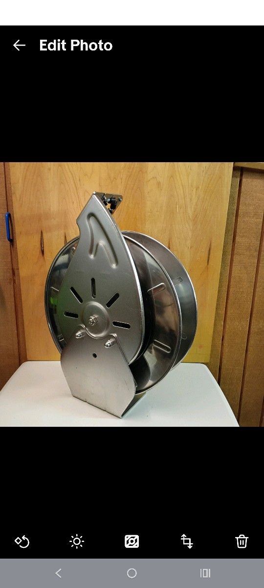 Stainless Steel Retractable Vacuum Hose Reel 