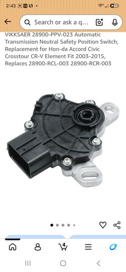Honda Automatic Transmission Neutral Safety Switch