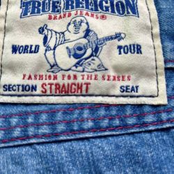True Religion Jeans Red Stitched 