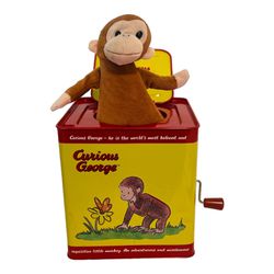 Schylling Classic Curious George Musical Jack in the Box Toy - Tested Works