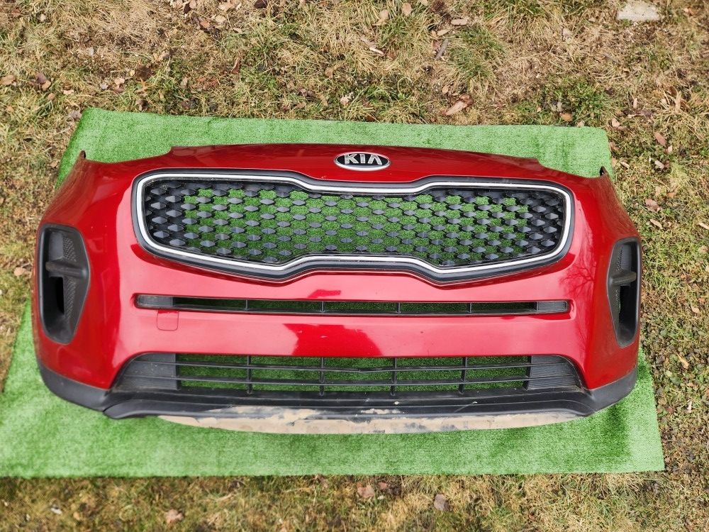 17-19 KIA SPORTAGE FRONT BUMPER VALANCE GRILL LIP TRIM FOG TRIMS GENUINE OEM