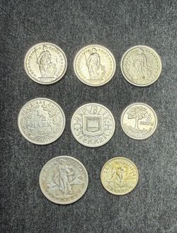 Lot of 5 silver coins