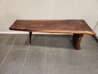 Solid Walnut Wedge Coffee Table 