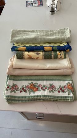 6 Assorted Tablecloths $50 for all 6 or $10 Each