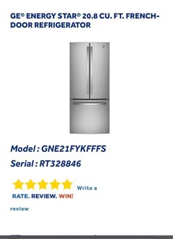 GE® ENERGY STAR® 20.8 CU. FT. FRENCH-DOOR REFRIGERATOR