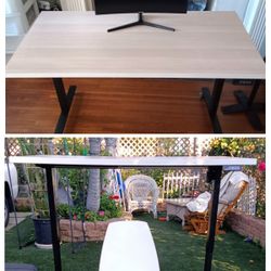 Sit-or- Stand IKEA Desk Motorized Electric with Locking Wheels