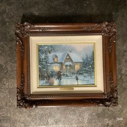 Thomas Kinkade Skater’s Pond