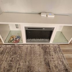 TV stand with fire place for sale