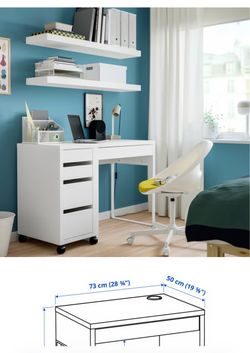 White Desk IKEA New and Assembled