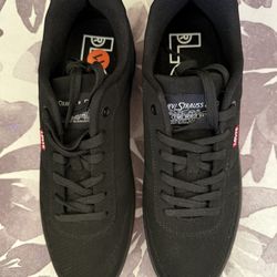 Levi's Men's Casual Shoes Black/Tan Bottoms, Size 11